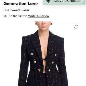 Generation Love Elsa Tweed Blazer